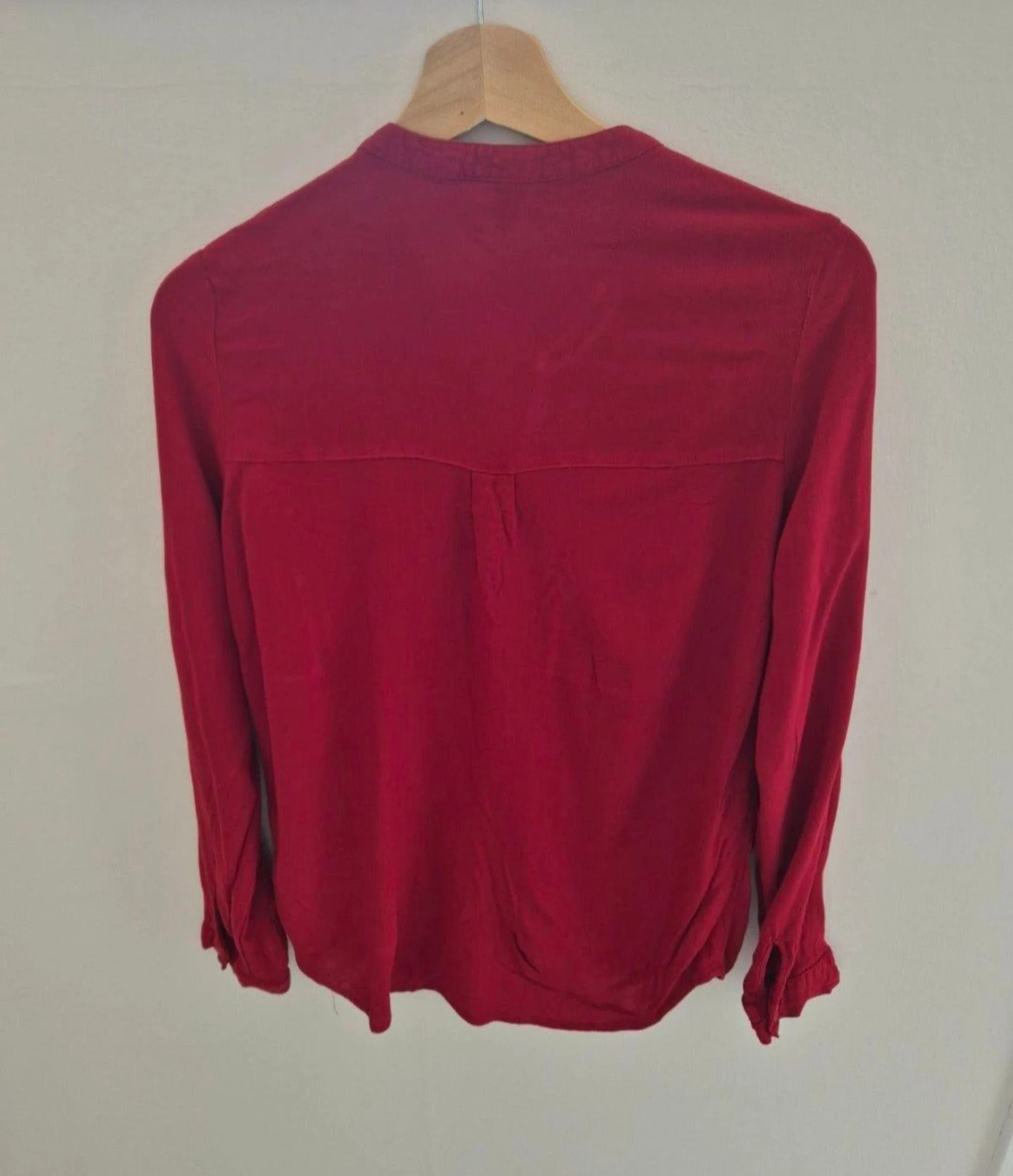 H&M Blouse Divisée Rouge / Haut Ajusté - Taille 36 (S) – photo 6